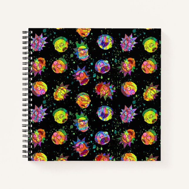 Carnet RICK ET MORTY™ | Motif psychédélique (Devant)