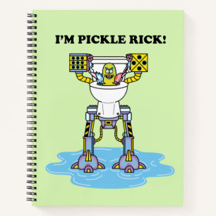 Carnet RICK ET MORTY™ Pickle Rick Toilet Mech