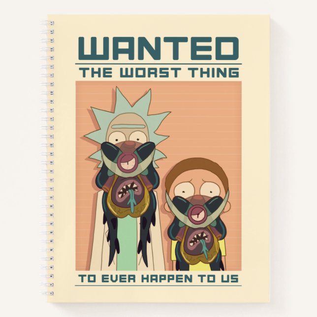 Carnet RICK ET MORTY™ | Poster Recherché Glorzo (Devant)