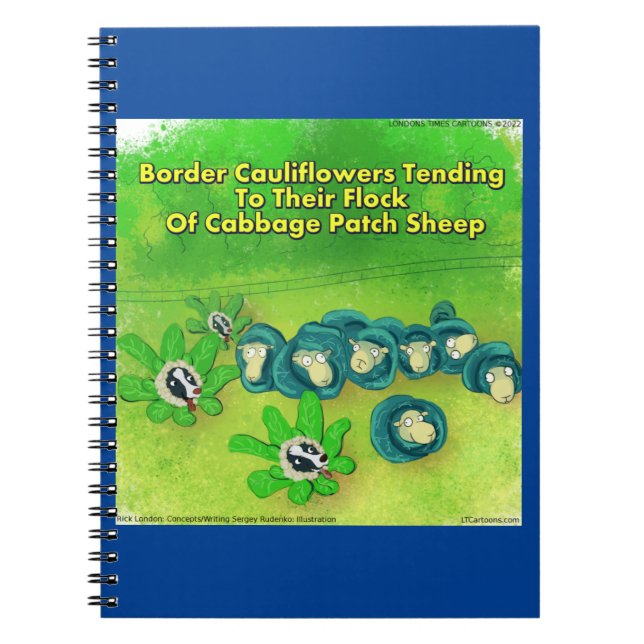 Carnet Rick London Funny Bordure Collie Flower Comic (Devant)