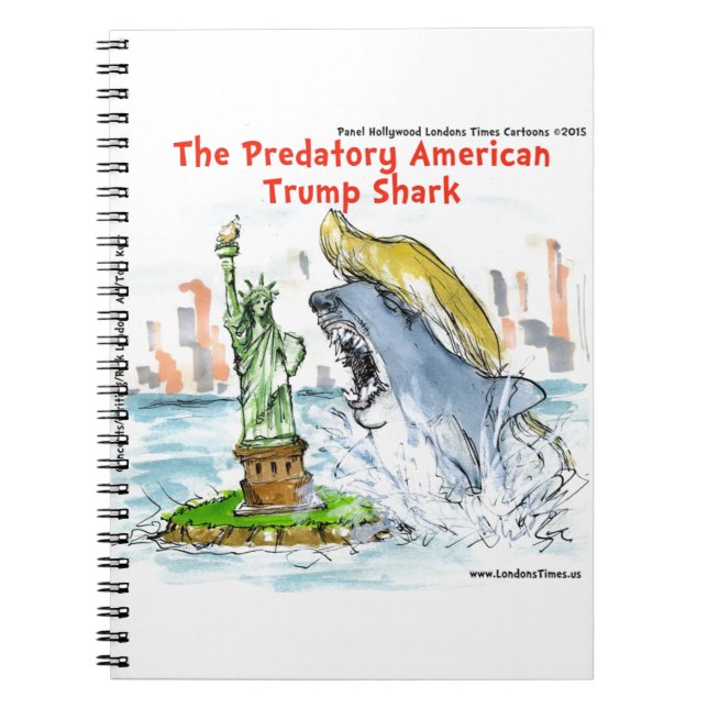 Carnet Rick London Funny Trump Shark (Devant)