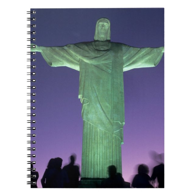 Carnet Rio de Janeiro, Brésil. la statue du Christ sur (Devant)
