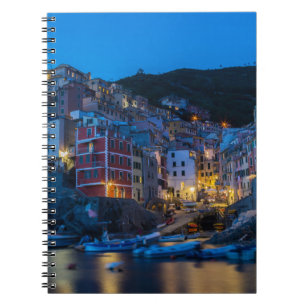 Carnet Riomaggiore la nuit Cinque Terre Ligurie Italie