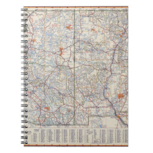 Carnet road map of new mexico arizona 1951