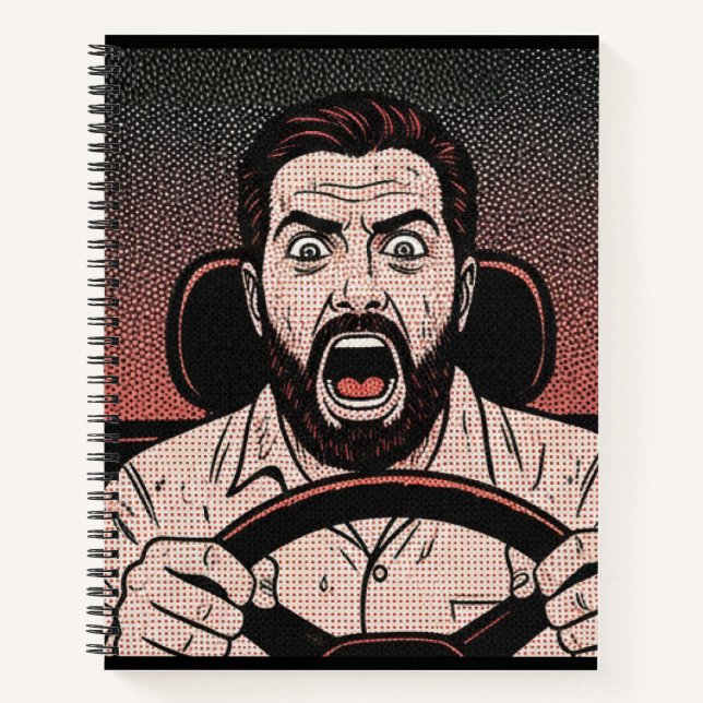 Carnet Road Rage Comic – Driver’s Fury Unleashed (Devant)