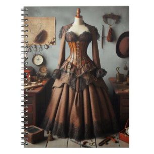 Carnet Robe détective vintage Victorian Steampunk Lady
