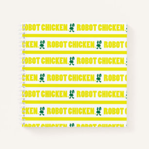 Carnet Robot Chicken Stripe Pattern