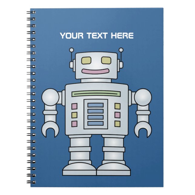 Carnet Robot | School supplies pour enfants (Devant)