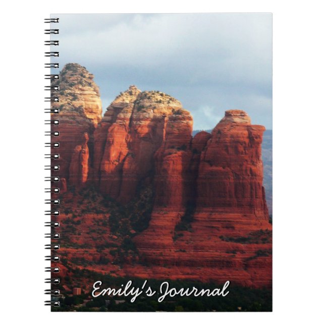 Carnet Roche à café nuageux à Sedona Arizona (Devant)