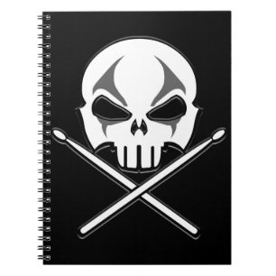 Carnet Rock & Roll Metal Drummer Journal Livre