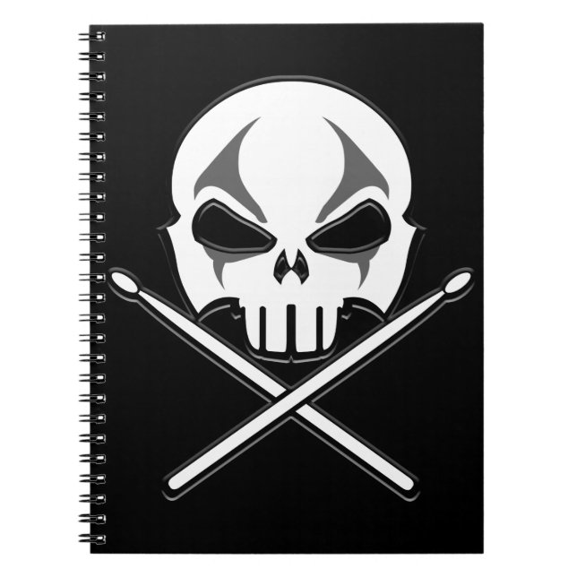 Carnet Rock & Roll Metal Drummer Journal Livre (Devant)