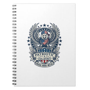 Carnet Rocker du bandana patriotique Méta musique Old Glo
