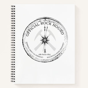 Carnet Rockhound officiel : Collecteur de Rock Certifié