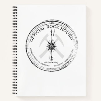 Carnet Rockhound officiel : Collecteur de Rock Certifié