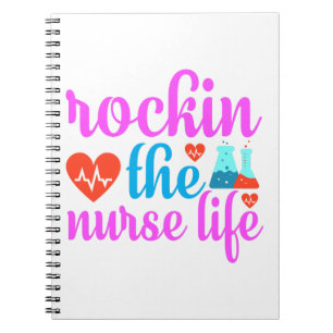 Carnet Rockin L'Infirmière Vie-Infirmière-Idées Cadeaux-D