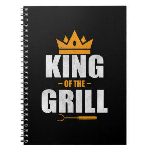Carnet Roi du chef de grill   cadeau pour les amateurs de