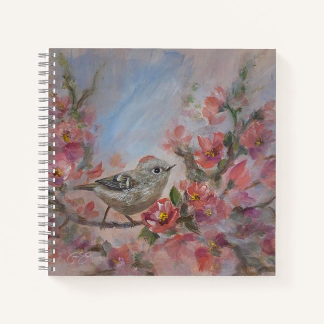 Carnet Roitelet à couronne rubis (Devant)