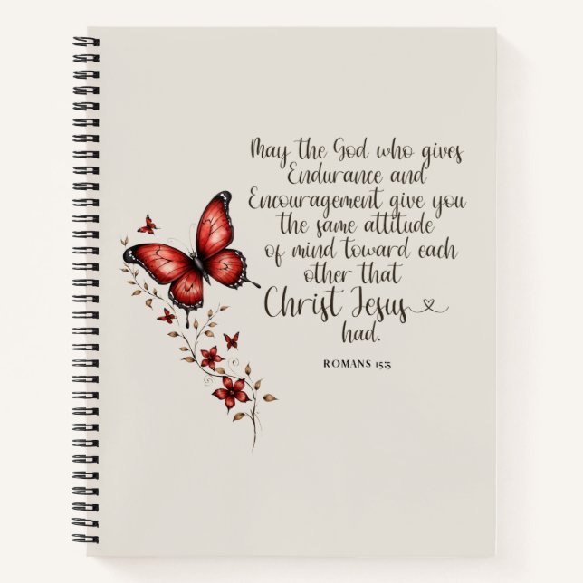 Carnet Romains 15:5 Image de verset biblique (Devant)