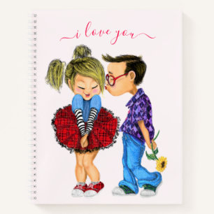 Carnet romantique en couple - Je t'aime