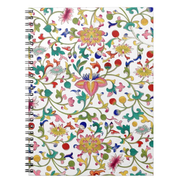 Carnet Romantique fleurie ornementale sans couture motif (Devant)