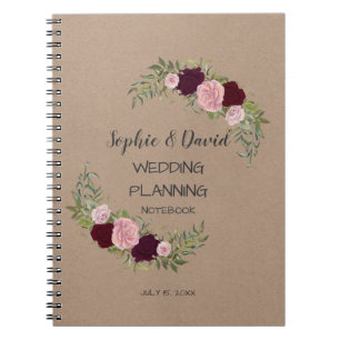 Carnet Romantique, Rustique Marsala Floral Wedding planne
