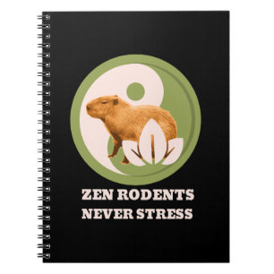 Carnet Rongeurs Zen N'Ont Jamais De Stress Humour Capybar