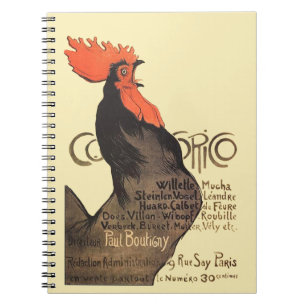 Carnet Rooster Steinlen Cocorico