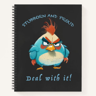 Carnet Rooster Têtu Devoir Avec Il Mignonne Adorable Drôl