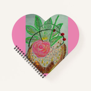 Carnet Rosa rose