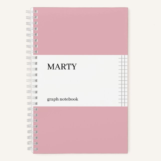 Carnet rose avec monogramme (Recto)