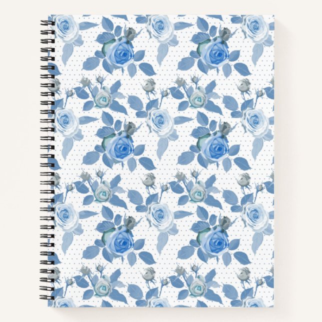 Carnet Rose bleu (Devant)