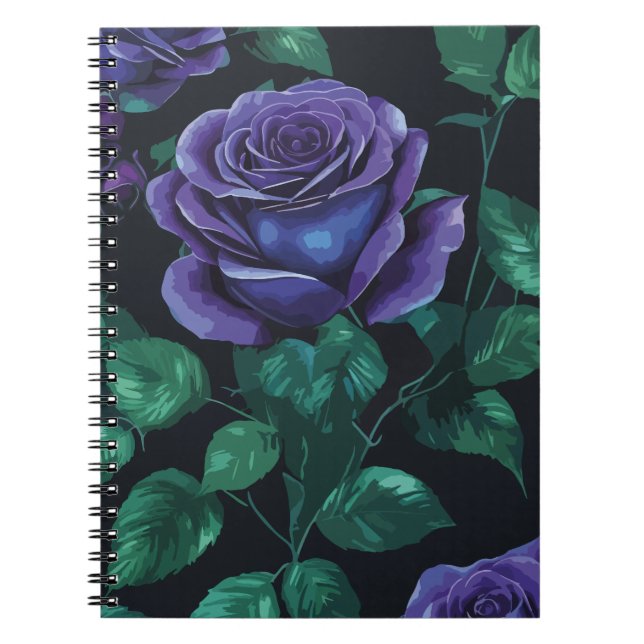 Carnet Rose bleu (Devant)