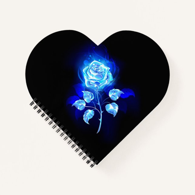 Carnet Rose bleu brûlant (Devant)