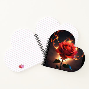Carnet Rose brûlant - La passion rencontre la destruction