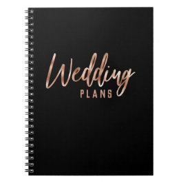 Carnet Rose Chic Gold Moderne Wedding planner de typograp