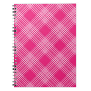 Carnet Rose Clair À Carreaux