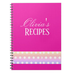 Carnet Rose Clair et Poka Dots