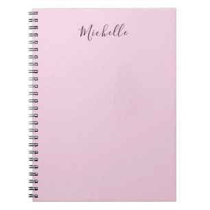 Carnet Rose Clair Professionnel Écriture Manuscrite Class