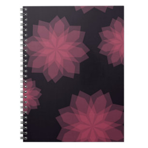 Carnet Rose, cool, tendance, abstraction de fleurs modern