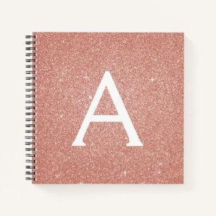 Carnet rose de Parties scintillant d'huile d'or ét