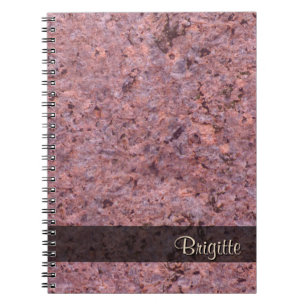 Carnet Rose de texture de géologie de photo de roche tou