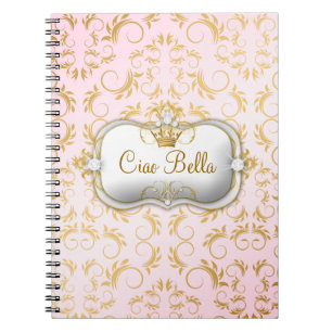 Carnet Rose divin d'or de 311 Ciao Bella