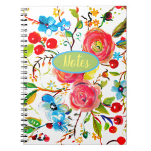 Carnet Rose et Fleur de Cerisier Personnalisables