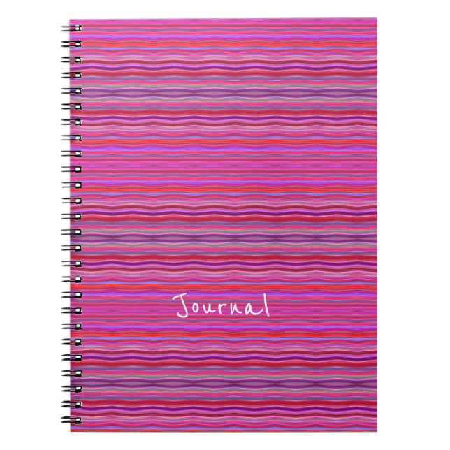 Carnet Rose et violet moderne et amusant (Devant)