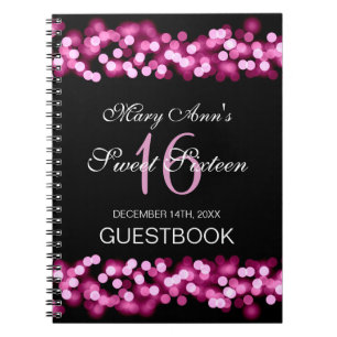 Carnet Rose fascinant de Hollywood de Guestbook de partie