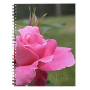Carnet Rose girly du jardin