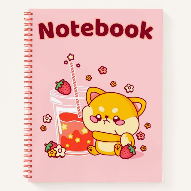 Carnet 🧡 rose kawaii 💗 ✨ (Devant)