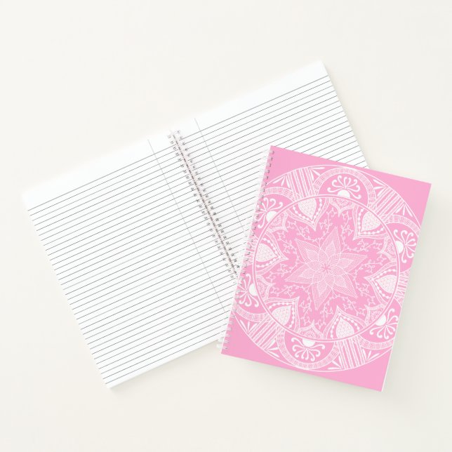 Carnet Rose Mandala (Intérieur)