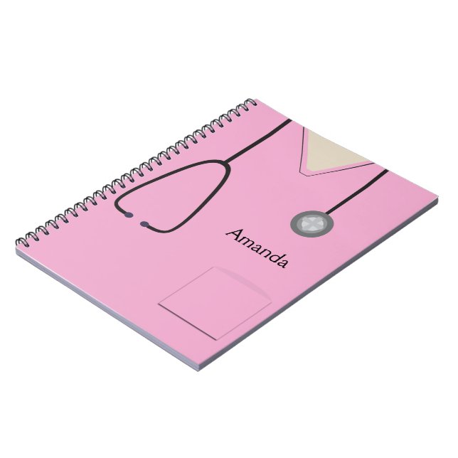 Carnet rose Médicale Scrubs (Côté gauche)