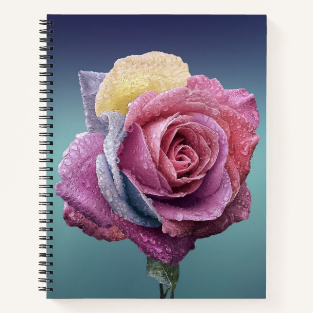 Carnet Rose multicolore (Devant)